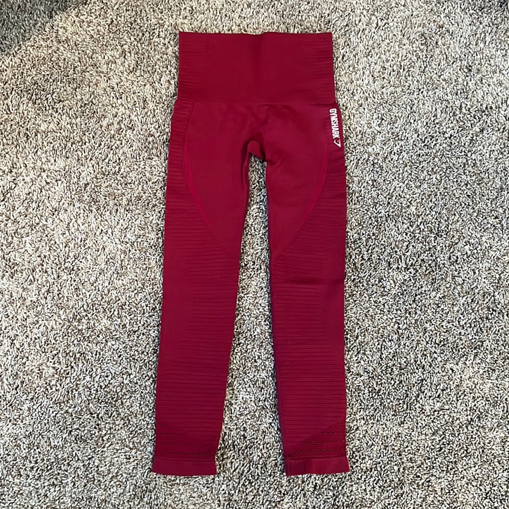 Gymshark wine red leggings XS